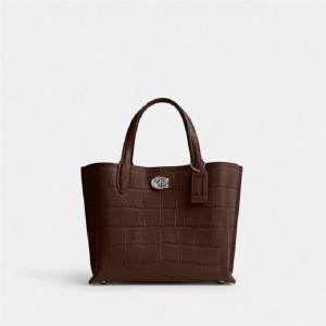 Coach Willow Tote Bag 24 Silber | COH865021